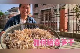 如何晒春笋干？小农乡教你详细步骤，晒出后又白又嫩，炒腊肉绝配视频封面