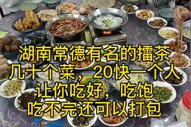 常德漆匠带你们看哈常德特色喝擂茶，几十个菜，20快一个人，管饱视频封面