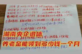 1964年出生，39年工龄，个人账户15万，湖南央企退休养老金多少钱视频封面
