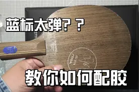 许昕蓝标太弹，小伙教你如何配胶，想好打底板和胶皮搭配才是重点视频封面
