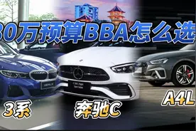 30万左右预算，BBA该怎么选？奔驰C级？宝马3系？奥迪A4L？视频封面