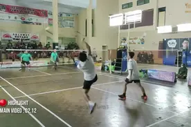 印尼业余羽毛球锦标赛男双对抗，不愧是他们的国球，业余也这么强视频封面