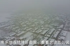 河南多地连续下起了罗面雪，听听农村谚语怎么说，涨知识视频封面