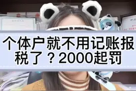 个体工商户也要记账报税呀视频封面