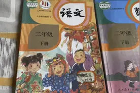 我们来看看，小学二年级下册，人教版语文和数学书插图有不一样？视频封面