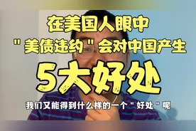 在美国人眼中：美债违约会对中国产生＂5大好处＂，看都是啥好处视频封面
