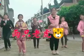 怀蓉广场舞《两只老虎》视频封面