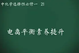 高中化学选择性必修一（电离平衡素养提升）视频封面