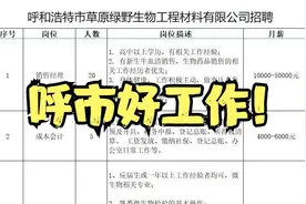 呼和浩特市草原绿野生物工程材料有限公司招聘108人（国企）视频封面