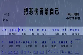 小夜姐姐教唱简谱《把悲伤留给自己》视频封面