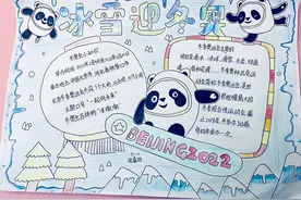 利用寒假，开展“童心助冬奥，一起向未来”手抄报活动视频封面