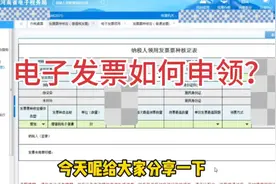 【税务】电子发票如何申领？视频封面
