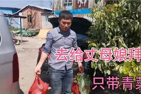 女婿去丈母娘家拜年，只带了青菜？回家还不忘把特产带走，真抠门视频封面