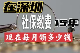在深圳工作，缴了十五年社保，现在每月能领多少钱，看看划不划算视频封面