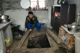 东北林区田园生活，下雨天72岁老妈收拾菜窖，大红萝卜烂好多视频封面