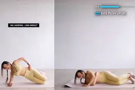 冬天冷的话就跟着身材不错的美女一起做运动吧！做完全身发热暖和视频封面