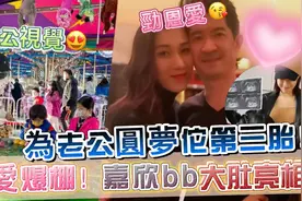 为老公圆梦怀第三胎！钟嘉欣晒老公视觉美照，一家四口游玩劲温馨视频封面