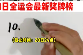 全运会最新奖牌排行榜，山东31金双榜第一，广东已被拉开距离视频封面