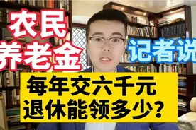 农民每年交6000元社保钱，60周岁以后每年能领多少养老金？快看看视频封面