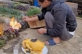清明回广西农村祭拜，各地风俗不同，这边农村都是用一只鸡祭拜视频封面