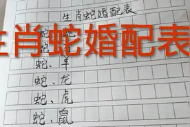 生肖蛇婚配表，你看对吗？视频封面