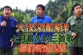 大叔深情演绎七月最火三首歌，每一首都那么的走心，你们听过几首视频封面