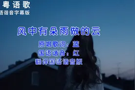 （风中有朵雨做的云）翻译国语谐音版：学唱粤语歌最快的方法视频封面