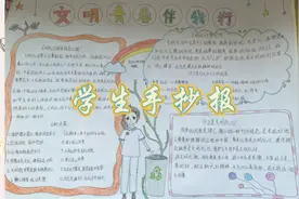 学生手抄报：文明.青春视频封面