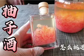 买一个柚子做柚子酒，3天就可以喝甘甜爽口，适合送自己最爱的人视频封面