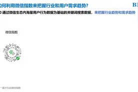 如何利用微信指数数字化，把握行业和用户需求趋势？视频封面