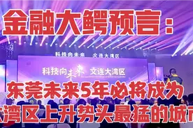 金融大鳄预言：东莞未来5年必将成为大湾区上升势头最猛的城市视频封面