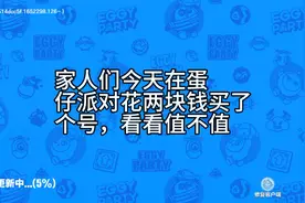 两元钱买了一个号400彩虹币，40个蛋币，9个紫皮，值吗？