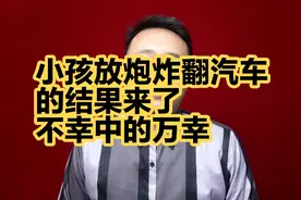 小孩放炮炸翻汽车的结果来了，不幸中的万幸视频封面