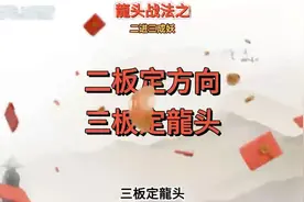 龍头战法之二进三成妖！视频封面