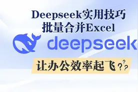 Deepseek批量合并Excel，一分钟干完一天的工作😉视频封面