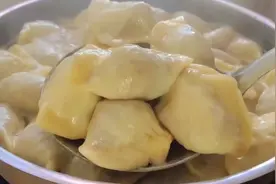 小青菜包饺子，实在太好吃了，教你调馅方法，皮软馅鲜又解馋，香视频封面