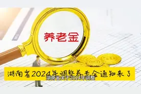 湖南省2024年调整退休人员基本养老金通知来了视频封面