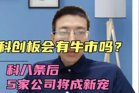 科创板会开启牛市吗？科八条后，5家公司将成资金新宠视频封面