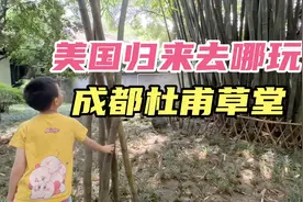 带美国小孙子游览成都杜甫草堂，助他了解更多中国文化视频封面