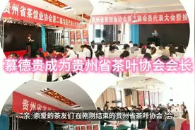 贵州省第四届茶叶协会在贵阳市召开，慕德贵当选本届茶叶协会会长视频封面