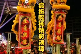 华人高桩醒狮精彩演绎，各种高难度动作表演，中华醒狮文化传承！视频封面