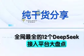 DeepSeek的12个接入平台大盘点！让你告别使用卡顿！视频封面