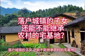 落户城镇的子女，还能不能继承农村的宅基地？ 落户城镇的子女视频封面