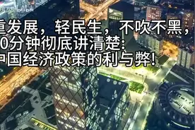 重发展，轻民生，不吹不黑，彻底讲清楚:中国经济政策的利与弊!视频封面