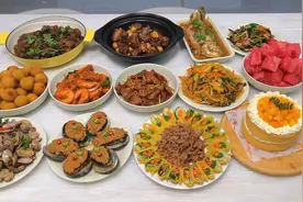 女儿过生日，妈妈花4个小时做12道菜，都是简简单单的家常菜视频封面