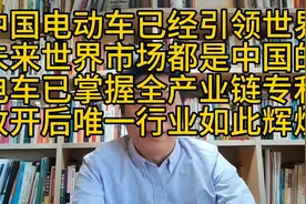 中国电动车已经引领全世界拥有全产业链专利，唯一行业如此辉煌！视频封面