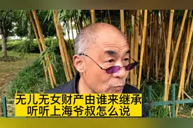 无儿无女财产由谁来继承听听上海爷叔怎么说视频封面