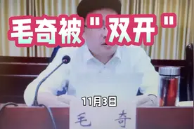 毛奇被＂双开＂视频封面