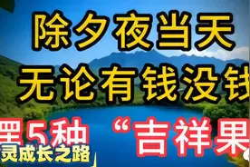 除夕当天无论有钱没钱摆5种“吉祥果”视频封面