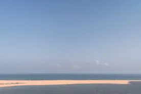 海口西秀海滩金沙银滩，兰天白云共长天一色视频封面